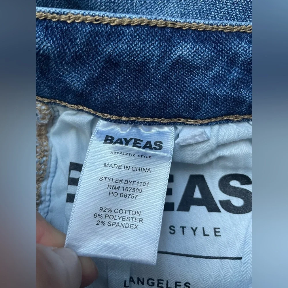 Bayeas Women Blue Denim Jeans Size 28 - Picture 6 of 8